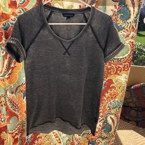 Grey rock and republic top with jewels
